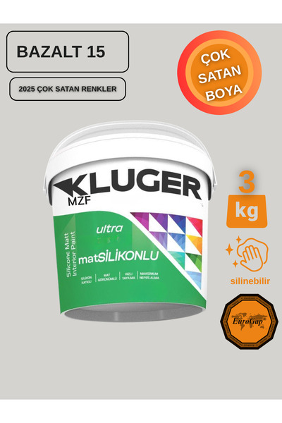 MZF KLUGER ULTRA MAT SİLİKONLU İÇ CEPHE BOYASI - SİLİNEBİLİR BOYA 3KG