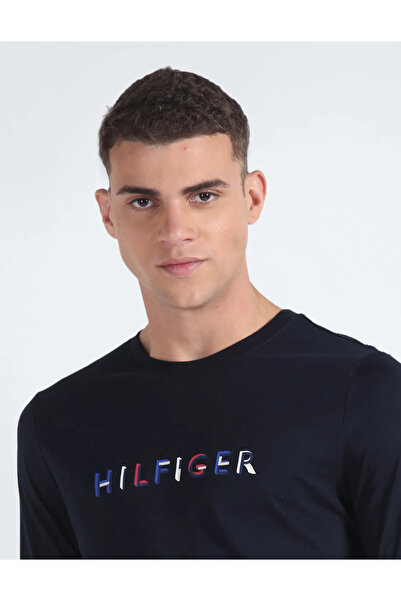 Tommy Hilfiger Typographic Print Long Sleeve T-Shirt