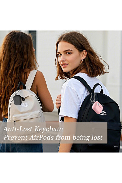 WANNA PROTECT حافظة سماعات أذن من السيليكون المخملي عالية الجودة متوافقة مع AirPods Pro الجيل الثالث مع خطاف ممتص للصدمات