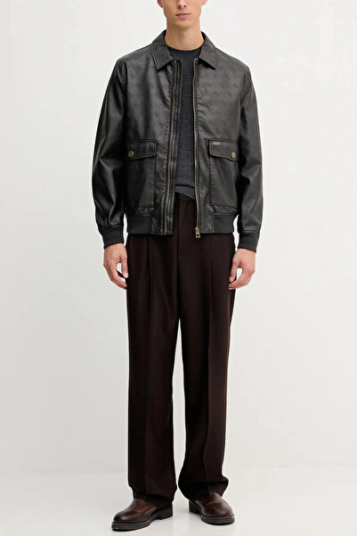 Guess Monogram Erkek Siyah Ceket M5YL01WGUC0-P9UI