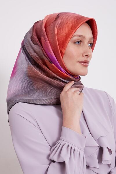 Levidor Black Bohemian Transitional Twill Silk Scarf