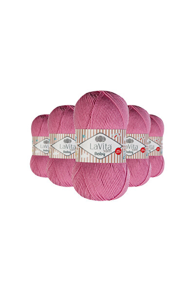LaVita Yarn Плетене за бебета El Плетене 100% акрил против пилинг 500 г 5 БРО...