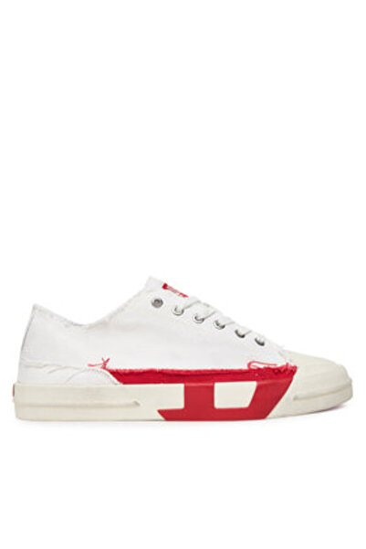 Diesel Ανδρικά Αθλητικά Παπούτσια Λευκά DIESEL-Y03504P8114 HA690 ΦΩΤΕΙΝΟ ΛΕΥΚΟ/ΑΓΩΝΙΣΤΙΚΟ ΚΟΚΚΙΝΟ