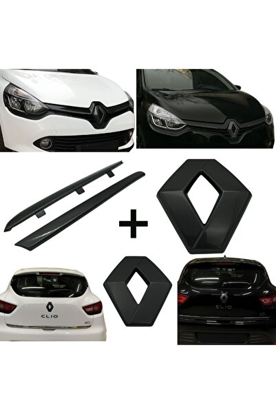 ZETOTO Renault Clio 4 Panjur Arma Bagaj Arma Panjur Çıtası Seti Siyah Renkli