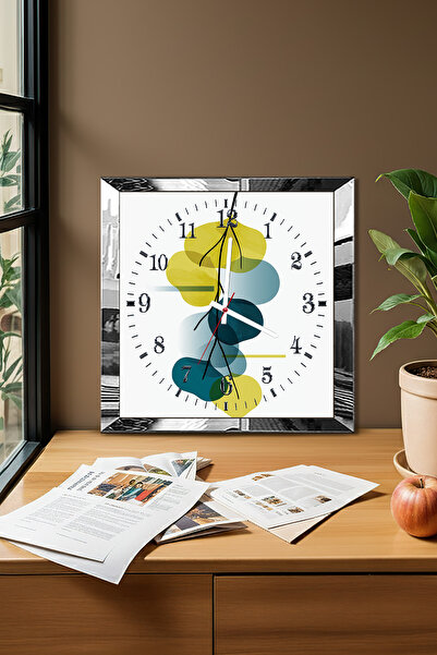Zevahir Mobilya Dekorasyon Ceas de perete decorativ din MDF cu tematică Flow ...