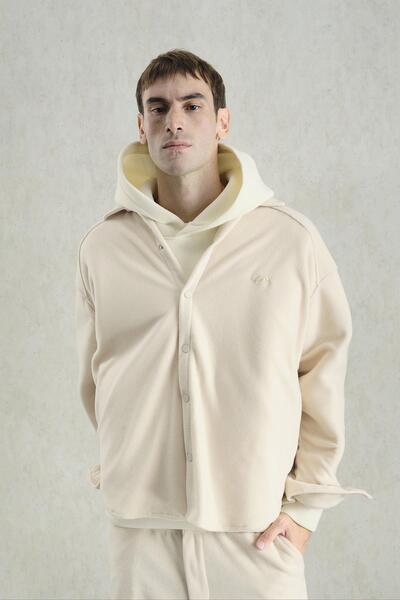 GIESTO Cămașă bej polar