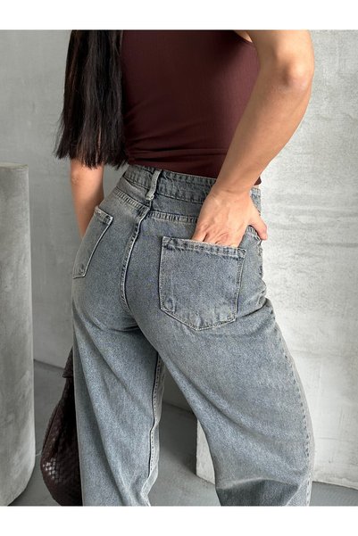 AYSAMOOD Palazzo Brown Jeans