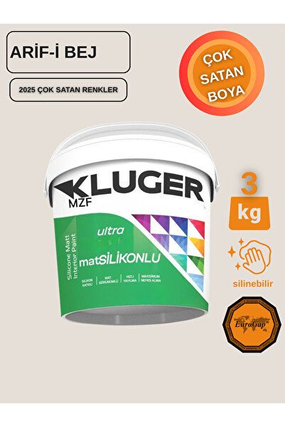 MZF KLUGER ULTRA MAT SİLİKONLU İÇ CEPHE BOYASI - SİLİNEBİLİR BOYA 3KG