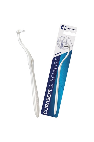 CURASEPT Specialist Implant Super Soft Toothbrush, Blue/White, 1 Piece