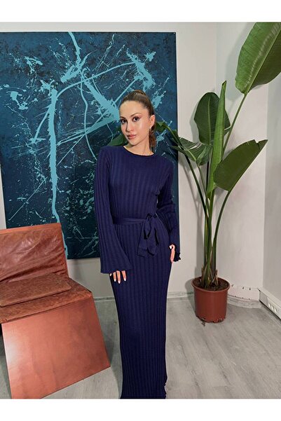 Paraf style Φόρεμα με μακριά μανίκια, μέγεθος Maxi, Μοντέλο «Μελίνα»