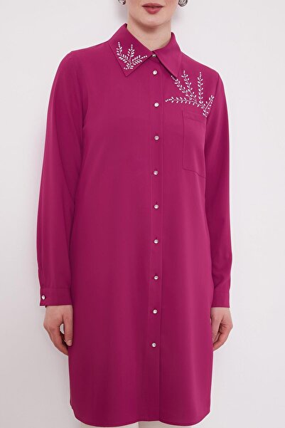 Levidor Fuchsia Stone Printed Tunic