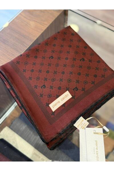 Pierre Cardin Monogram Saf İpek Sura Eşarp 9068230