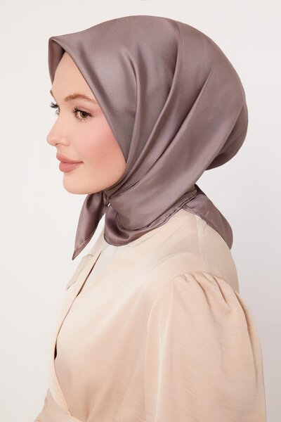 Levidor Mink Double-Sided Twill Silk Scarf