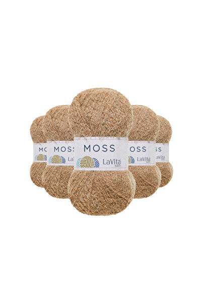 LaVita Yarn خيط حياكة يدوي من شعر الطحالب 45% بولي أميد 55% أكريليك فاخر 500 ...