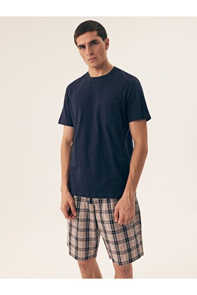 Henderson Men's Classic Pajama Set 2-Piece Shorts & T-Shirt 100% Cotton Plaid...