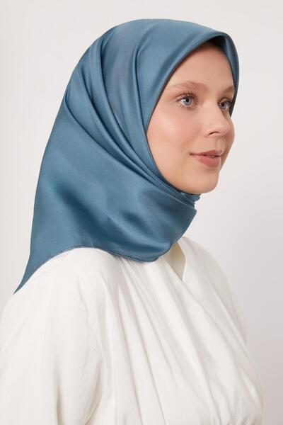 Levidor K.Zümrüt Double-Sided Twill Silk Scarf