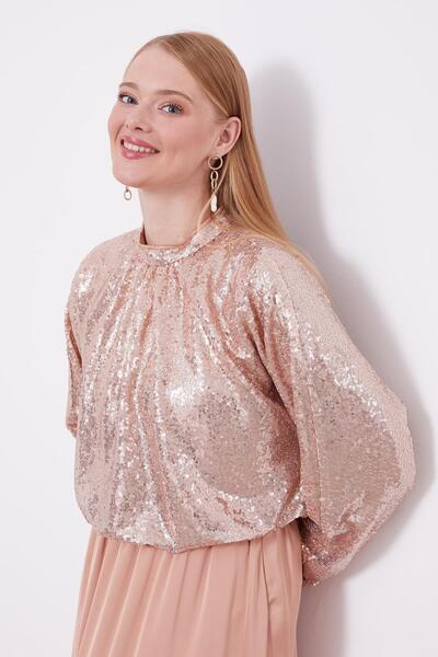 Levidor Mink Sequined Skirt Set