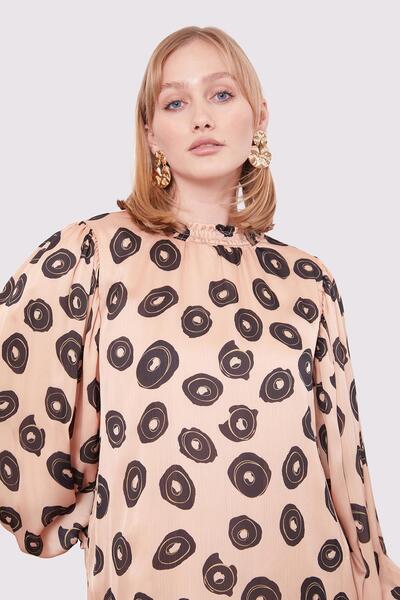 Levidor تونيك منقوش دائري اللون من Camel