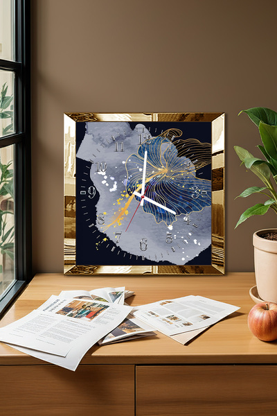 Zevahir Mobilya Dekorasyon Ceas de perete decorativ din MDF cu tematică cosmi...