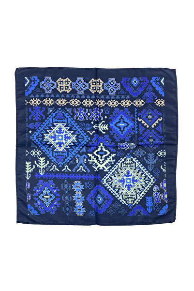 Sultan İpek Kilim Desenli Fular / Bandana 52x52