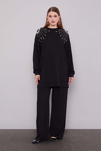 Levidor Siyah Omuz Yıldız Taş Detaylı