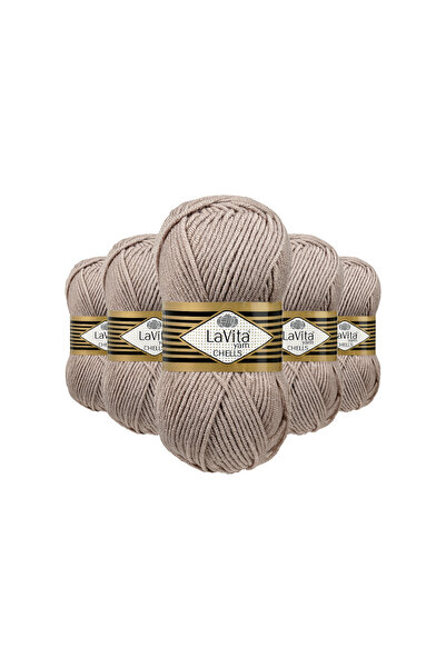 LaVita Yarn Fir de tricotat manual Chells 100% acrilic 500gr 5 BUCĂȚI (9795 T...