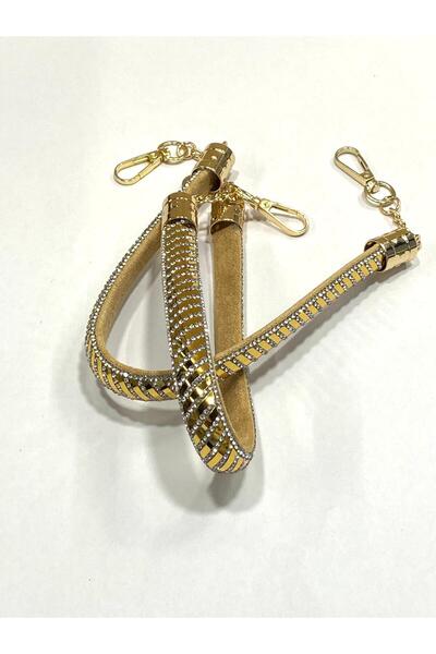 karantuhafiye Taşlı Çanta Sapı Şeritli Model