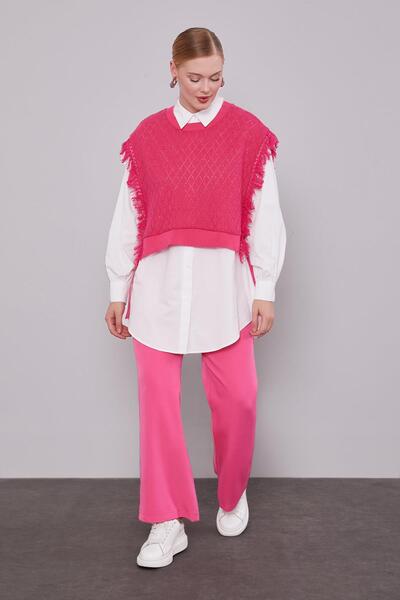 Levidor Φούξια Πλεκτά σετ κοστούμι με γιλέκο Πουκάμισο Διπλό Σετ