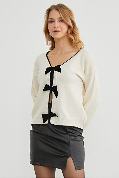 WYNA BOUTİQUE CARDIGAN DETALIAT CU FĂRĂ