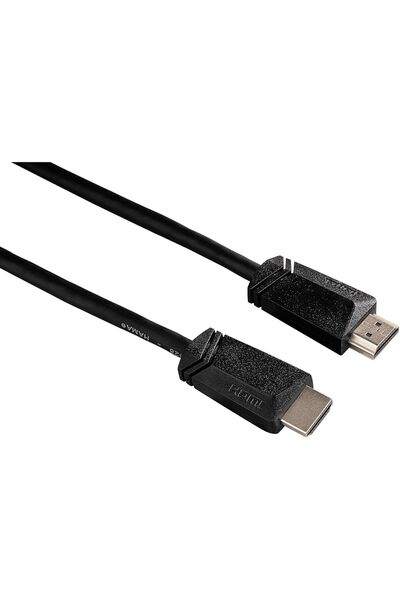 Hama كابل HDMI عالي السرعة 122102، قابس، إيثرنت، 5.0 متر - (عبوة من قطعة واحدة)