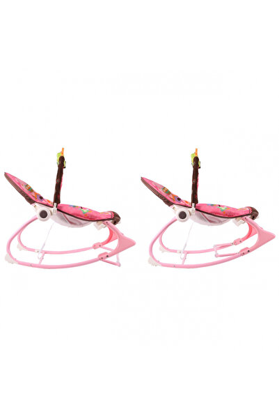 MalPlay Multifunctional rocking chair with music, vibrations, removable bar with 3 hanging toys, rocking chair