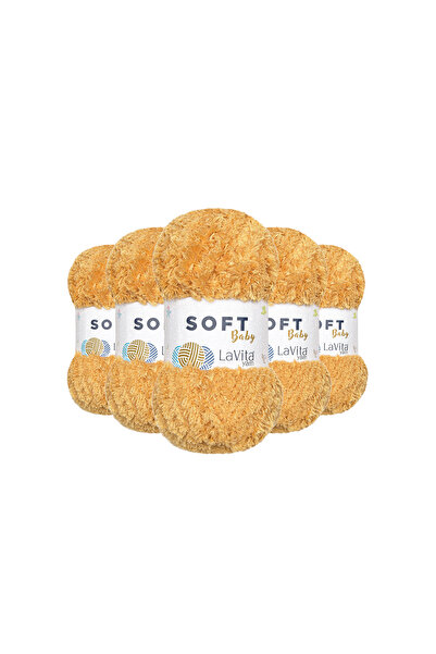 LaVita Yarn Μαλακό νήμα πλεξίματος στο χέρι 100% μαλακό πολυεστέρας 500γρ 5 Τ...