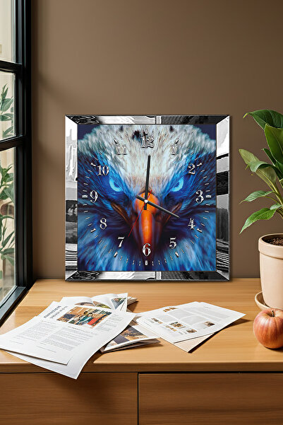 Zevahir Mobilya Dekorasyon Ceas de perete decorativ din MDF cu tematică vultu...