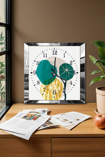 Zevahir Mobilya Dekorasyon Διακοσμητικό ρολόι τοίχου MDF με θέμα την οργανική...