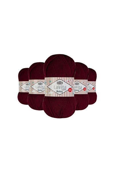 LaVita Yarn Плетене за бебета El Плетене 100% акрил Anti-Pilling 500g 5 БРОЯ ...