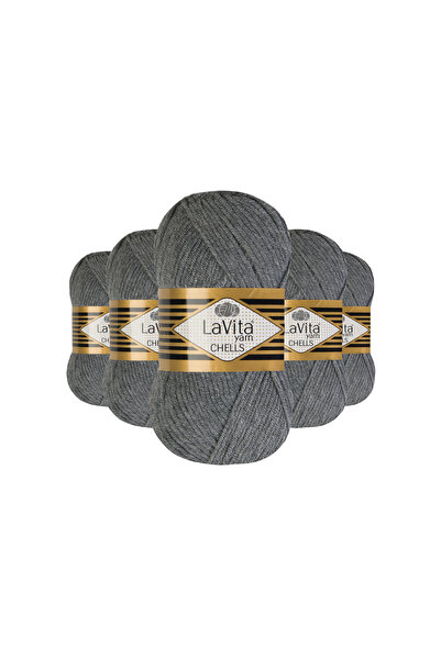 LaVita Yarn Chells pređa za ručno pletenje 100% A Akril 500gr 5 KOMADA (6001 ...