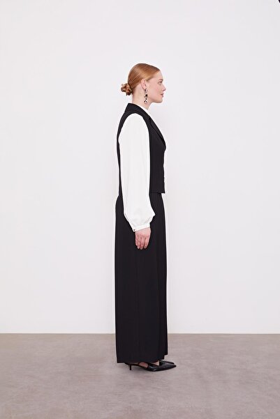 Levidor Μαύρο Πλισέ Λεπτομερές Σετ Δύο Τεμαχίων