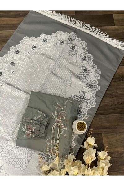 MAYAR طقم سجادة صلاة نسائية مع ثوب صلاة