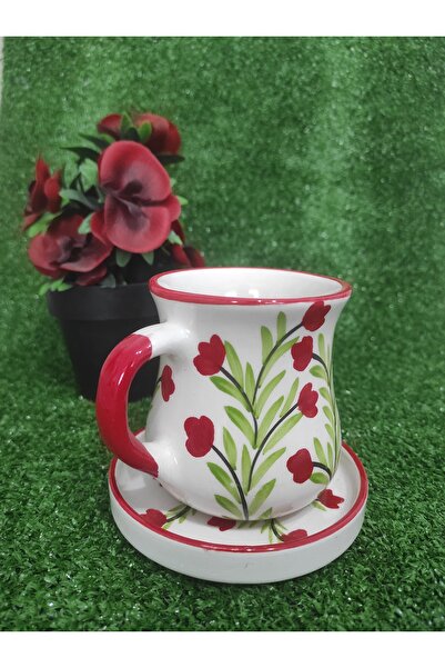 Home Coffee Cup with Saucer, Large 280ml Model