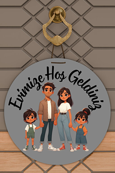 Dormot زخرفة باب عائلية حديثة بطباعة رقمية