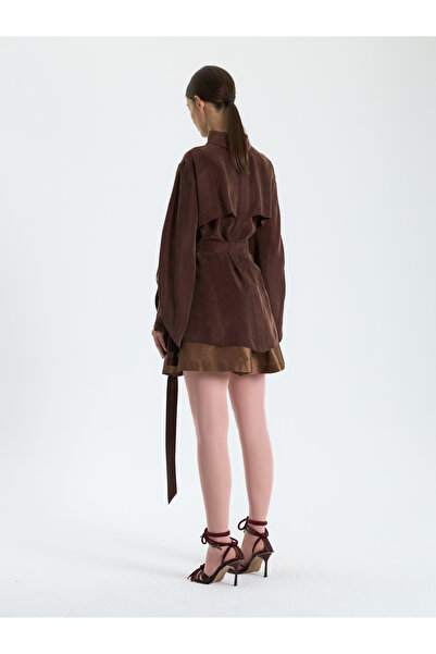 BAQA Brown Belted Blouse