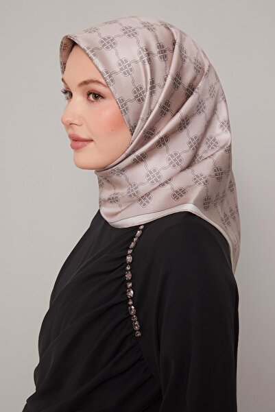 Levidor وشاح حريري من نسيج التويل بنمط مينك ميني كلوفر