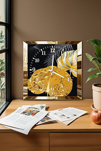 Zevahir Mobilya Dekorasyon Ceas de perete decorativ din MDF cu tematică de pl...