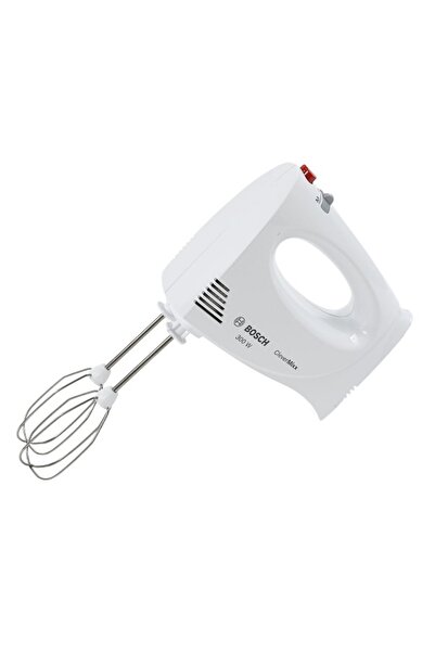 Bosch Bosch hand mixer, 300 W, 2 speed settings, Turbo function, whisk, kneading hooks, white