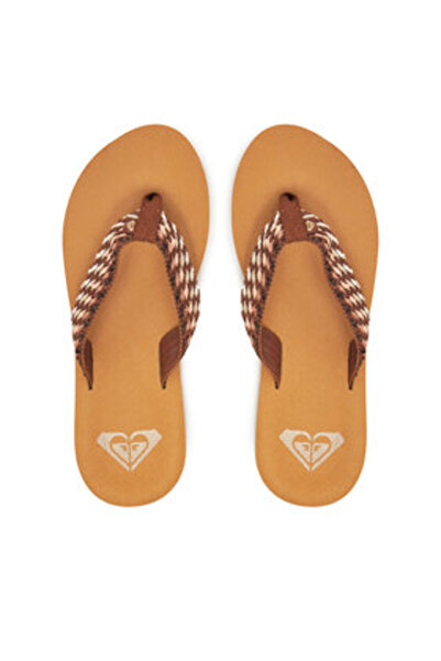 Roxy Γυναικείες σαγιονάρες καφέ ROXY-ARJL101113 MCF MOCHA/COFFEE