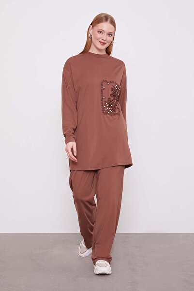 Levidor Kahve İşlemeli Spor Takım