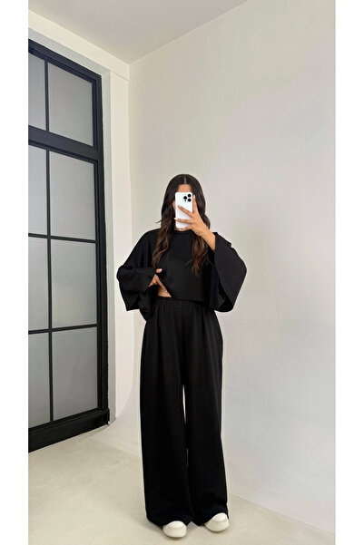 solena sln Dámská halenka s netopýřími rukávy a kalhoty Modal Set