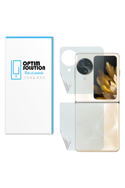 Optim Solution Folie Hidrogel Spate Mat pentru Oppo Find N3 Flip, Textura Mat...