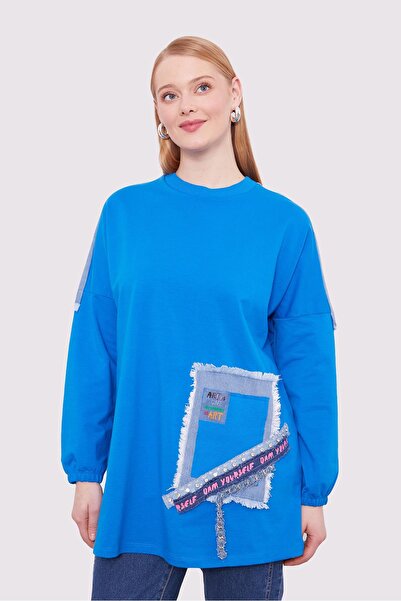 Levidor Saks Striped Accessory Detail Sweat