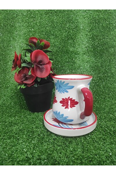 Home Coffee Cup with Saucer, Large 280ml Model